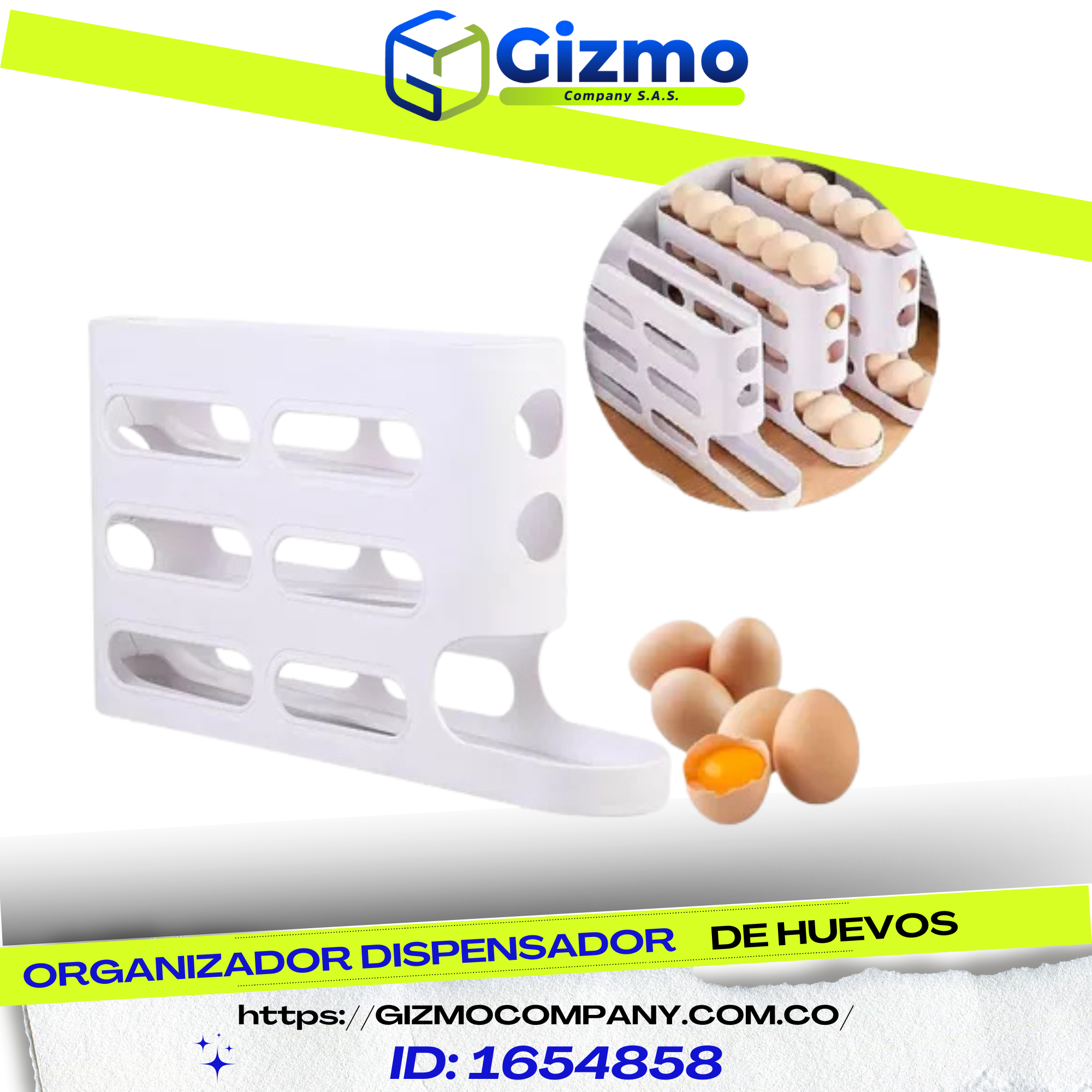 Miniatura 1 de Organizador Dispensador de Huevos